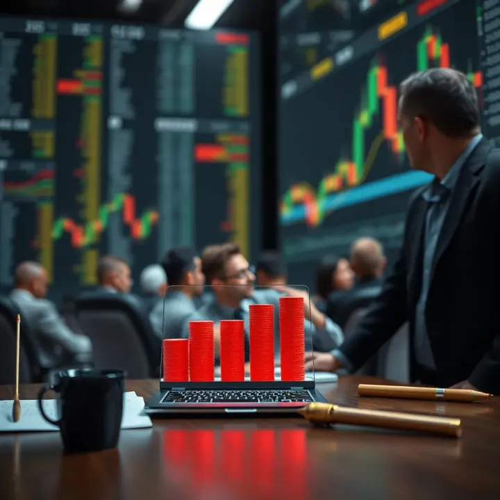 Conceptual illustration of risk management and decision-making tools for traders