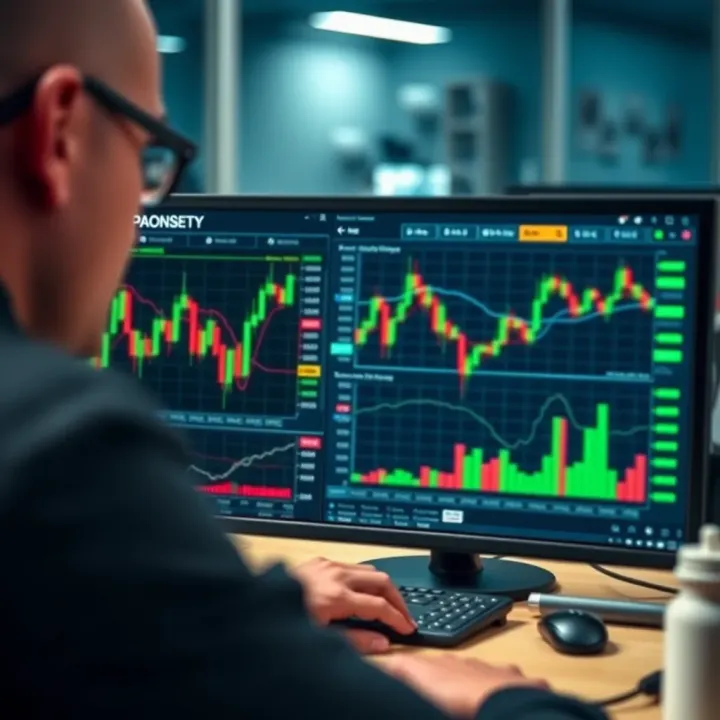 Technical indicators and strategy setup panel on TradingView tailored for binary trading strategies