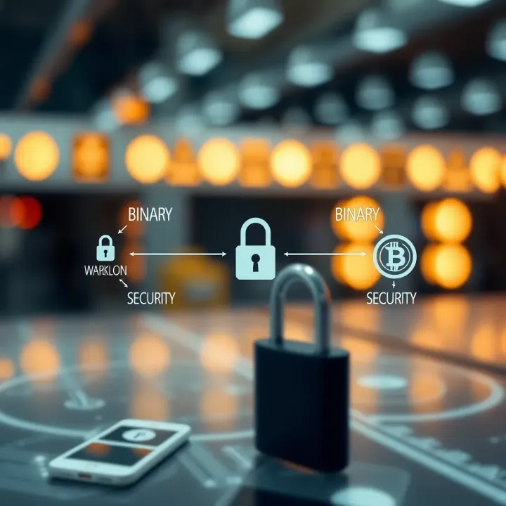 Diagram showing the technical workflow of binary login authentication