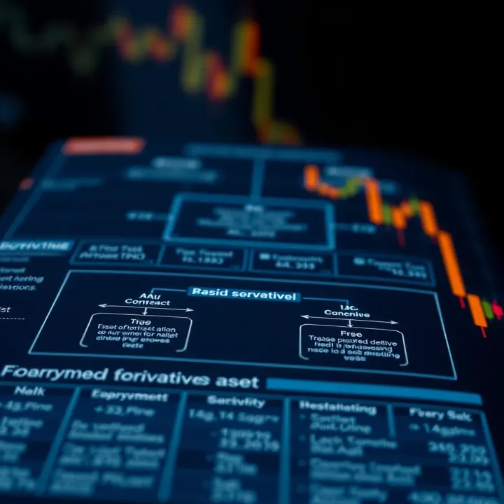 Fundamental Concepts and Structure of Financial Derivatives Diagram illustrating basic concepts and structure of financial derivatives including contracts and underlying assets