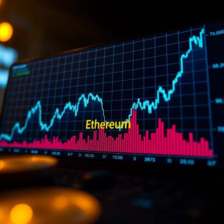 Ethereum Price Fluctuations and Market Trends Graph showing the upward and downward movements in Ethereum price over recent weeks
