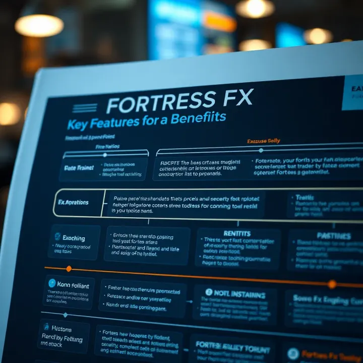 Visual representation of the Fortress FX funding flowchart illustrating key features and benefits