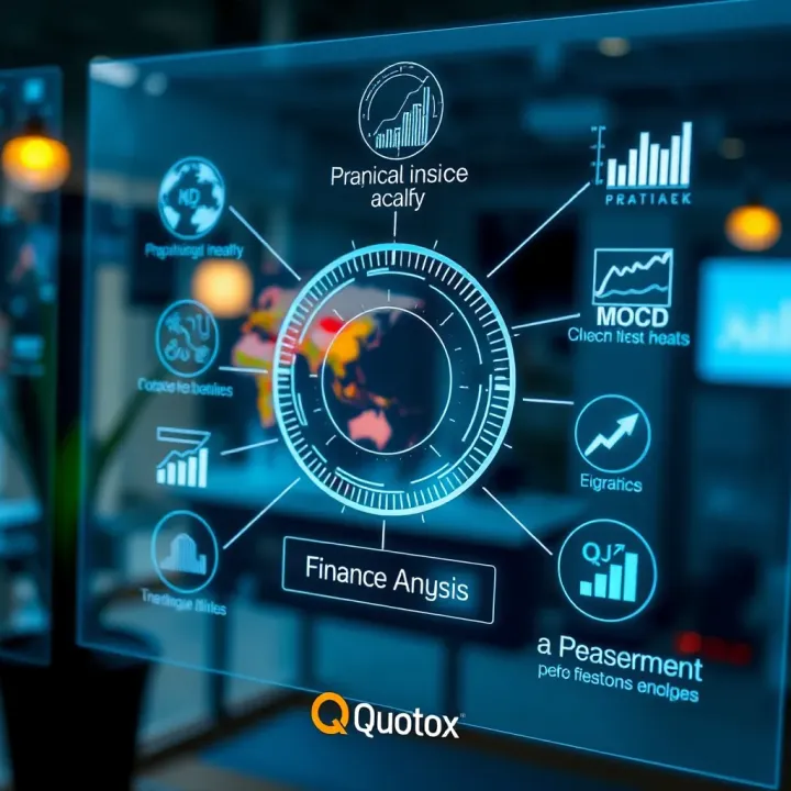Applications and Benefits of Quotox Across Industries Visual representation of Quotox applications in various industries across India with charts and technology symbols